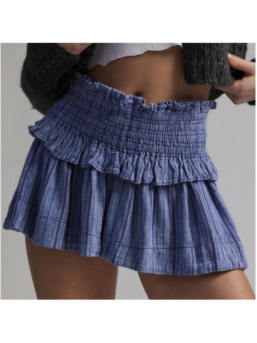 Kimchi Blue Aria High-Rise Linen Micro Short